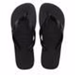 Sandales Tong Basique Top Synthétique Noir - 33,5