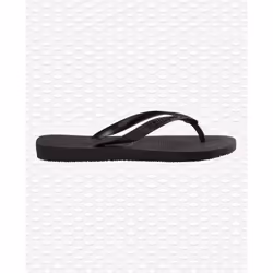 Sandales Tong Basique Top Synthétique Noir