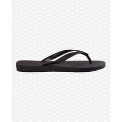 Sandales Tong Basique Top Synthétique Noir