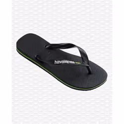Havaianas Brasil Logo Femelle 35 - 36 Noir