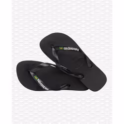 Havaianas Brasil Logo Femelle 35 - 36 Noir - Vue supplémentaire 4