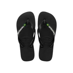 Havaianas Brasil Logo Femelle 39 - 40 Noir