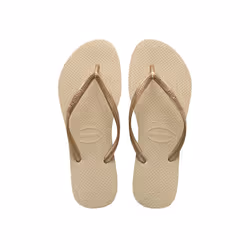 Havaianas Slim, Femelle, Adulte, Tongs, Or rose, 39 - 40, EUE