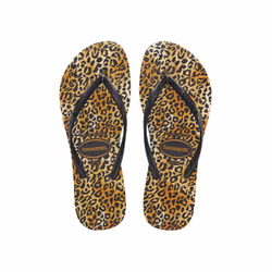 Havaianas - Tong illustrée SLIM LEOPARD - 27 / 28[ - Noir - 29/30