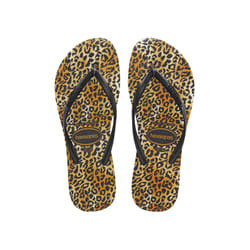 Havaianas - Tong illustrée SLIM LEOPARD - 27 / 28[ - Noir - 29/30