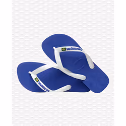 Havaianas Brasil Logo Femelle 43 - 44 Bleu - Vue supplémentaire 4