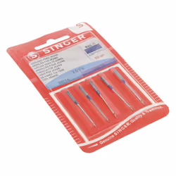 Lot de 5 aiguilles Pointe ronde Pour tissus jeans Compatible pour les marques et modèles suivants : Non Communiqué Référence  ...