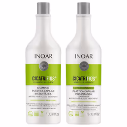 Inoar 7898581089285, unisexe, 2 pièce(s), Cheveux cassants, Cheveux abimés, Anti-frisottis, Brillant, Lissage, Adoucissant, R ...