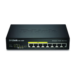 D-Link DGS-1008P/E commutateur réseau Non-géré L2 Connexion Ethernet, supportant l'alimentation via ce port (PoE) Noir