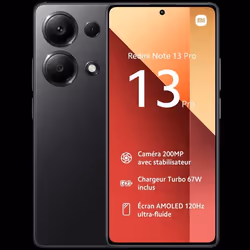 Xiaomi Redmi Note 13 Pro Smartphone 4G 12Go RAM 512Go ROM - Noir