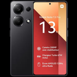 Xiaomi Redmi Note 13 Pro Smartphone 4G 12Go RAM 512Go ROM - Noir
