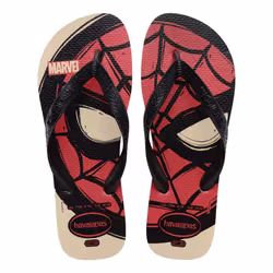 Havaianas modèle Top Marvel Logomania couleour Beige
