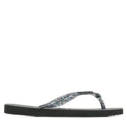 Tongs - Havaianas - Square Logo Metallic - Noir - Adulte - Mixte