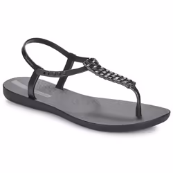Sandales pour femme - IPANEMA - Noir - Talon plat - Fermeture élastique - PVC
