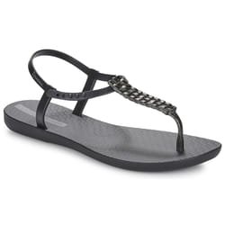 Sandales pour femme - IPANEMA - Noir - Talon plat - Fermeture élastique - PVC