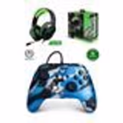 Manette et casque gamer - SPIRIT OF GAMER - XBOX ONE-S-X-PC - Camouflage bleu Métal - Son stéréo 2.0 - Sans fil