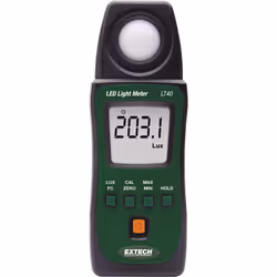 enquête Mesure d'éclairage LED ou standard en lux ou en foot-candle (Fc) Affichage LCD de 4000 digits Moyenne Min/Max Mesures ...