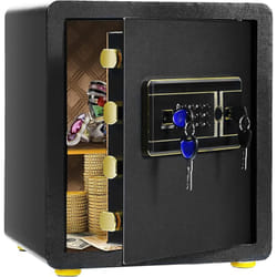 Costway - Coffre-fort de Sécurité Électronique 36 x 31 x 41 cm - 46 L,Système d'Alarme, Clavier Numérique, 4 Clés