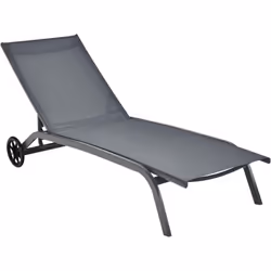 Description : Commencez à profiter de votre temps libre avec cette chaise longue réglable ! L'acier à séchage rapide et antir ...