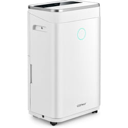 Costway - Déshumidificateur 25L/Jour Réservoir d'Eau 6,5L Minuterie 24H 2 Modes 2 Vitesses Dégivrage Automatique Pièces jusqu'à 30 m²