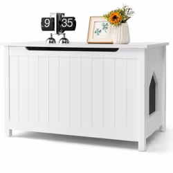 Attributs : 【Design Multi Fonctionnel : 】Ce meuble multifonctionnel pour bac à litière pour chat peut non seulement servir d' ...