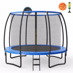 À propos de cet article 🏀【Rebondissez pour le bonheur】Notre trampoline d'extérieur avec panier de basket a passé la certific ...
