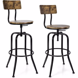 Style industriel classique pour enrichir votre intérieurd'un esprit rustique Conception réglable en hauteur ( siège de 69 cm ...