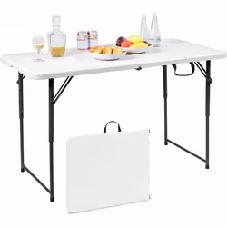 【Design pliable et portable:】Cette table de camping peut être pliée en deux, ce qui non seulement prend peu de place pour un  ...