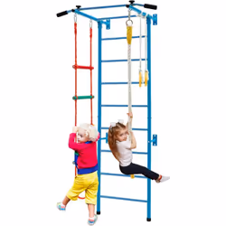 Les points importants : 【Accessoires Complets】Cette salle de sport murale d'intérieur est fournie avec une échelle murale, un ...