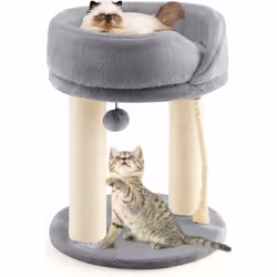 Attributs : Le paradis du divertissement pour chats : Cet arbre à chaton est livré avec une boule de fourrure et une corde en ...