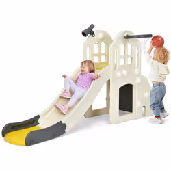 Description : Notre ensemble de toboggans multifonctionnel avec uneapparence attrayante est un cadeau parfait pour vos enfant ...