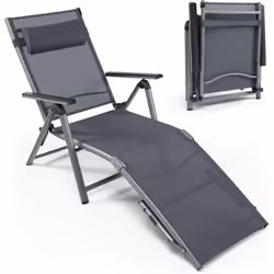 Attributs : 【Fauteuil Inclinable d'Extérieur Réglable : 】Pour répondre à vos différentes exigences, de la lecture aux bains d ...