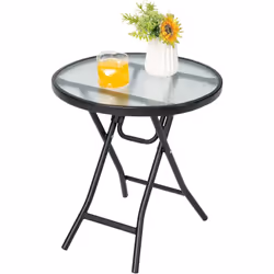 Attributs : 【Aucun assemblage requis:】Afin de vous offrir une meilleure expérience, notre table d'appoint de patio au design ...
