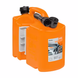 STIHL Benzinkanister Kombikanister PROFI orange 5L / 3L 00008810113 Kombikanister: Kraftstoff und Sägekettenöl in einem Behäl ...