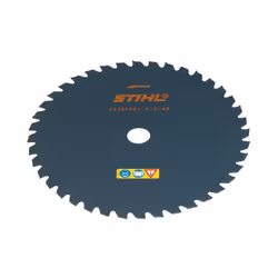Stihl Couteau à herbes anti projections 250mm à 40 dents 40007133806 Pour le fauchage d'herbes ligneuses Pour le fauchage et  ...