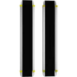 Rampe Fauteuil Roulant Rampe Télescopique Antidérapant en Aluminium Longueur Ajustable 121,5-212,5CM Charge Max 270KG Noir - Costway