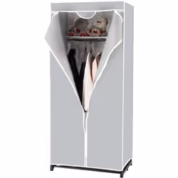 Attribus : Grande capacité de rangement - Cet armoire mesurant 75x50x170cm contient une étagère etune penderie vous pouvez po ...