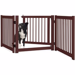 À propos de cet article 【Porte verrouillable :】Notre clôture pour animaux de compagnie dispose d'une porte verrouillable, off ...