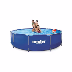 HECHT 3476 BLUESEA Grande piscine tubulaire 300x76 cm La piscine en acier tubulaire BLUESEA 3476 fournit le rafraîchissement ...