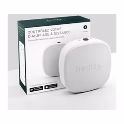 Description générale Le Heatzy Pilote est un thermostat connecté Wi-Fi qui vous permet de contrôler jusqu'à 3 radiateurs élec ...