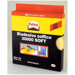Pattex Biadesivo Soffice Soft 19mm x 10m, 10 m, 19 mm