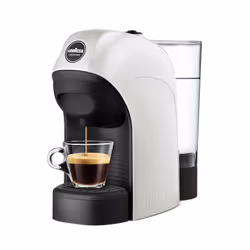 Lavazza LM800 Tiny, Cafetière à dosette, 0,75 L, Capsule de café, 1450 W, Noir, Blanc