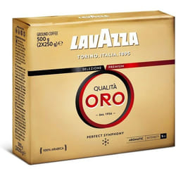 LAVAZZA - Café Moulu Qualità Oro - Café italien - 100 % Arabica - Équilibré & Aromatique - Intensité 5 - 2x250 g