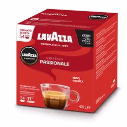 Lavazza Passionale, Capsule de café, Espresso, Café fortement torréfié, A Modo Mio, 54 tasses, 11/13