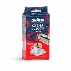 Lavazza Crema e Gusto Classico 250, 250 g, Café fortement torréfié, Américain, Espresso, Arabica and Robusta, Sac