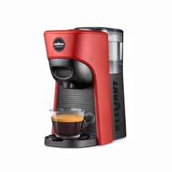 Lavazza LM 840 Tiny Eco, Cafetière à dosette, 0,6 L, Capsule de café, 1450 W, Noir, Rouge