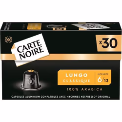 CARTE NOIRE Capsules de café allongé N°6 30 capsules