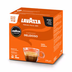 Lavazza Delizioso, Capsule de café, Espresso, Café moyennement torréfié, A Modo Mio, 36 tasses, 8/13