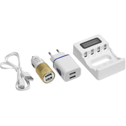 Chargeur de piles Maurer maison/voiture LR6 et LR3