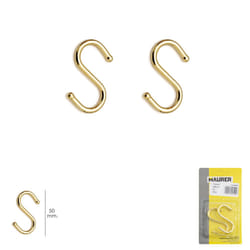 Maurer - Crochet s 50 mm Or (Blister 2 pièces) Usage Domestique